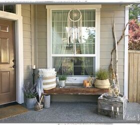 Front Porch Decorated Boho-Style