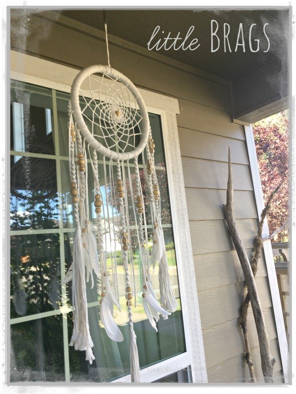 front porch decorated boho style
