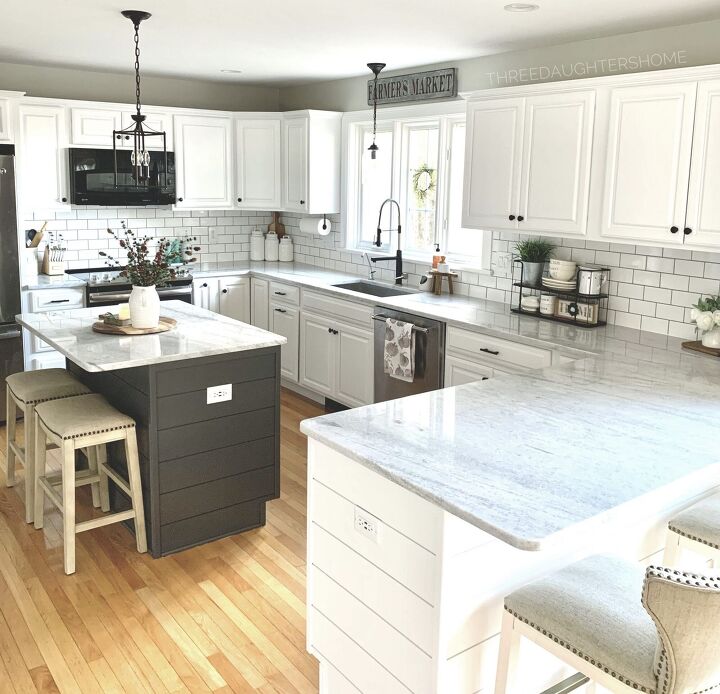 our bright white kitchen remodel three daughters home