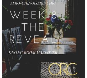 afro chinoiserie dining room reveal