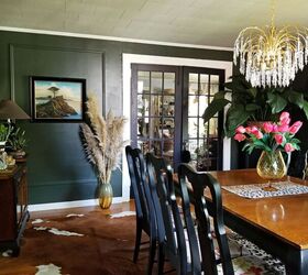 afro chinoiserie dining room reveal