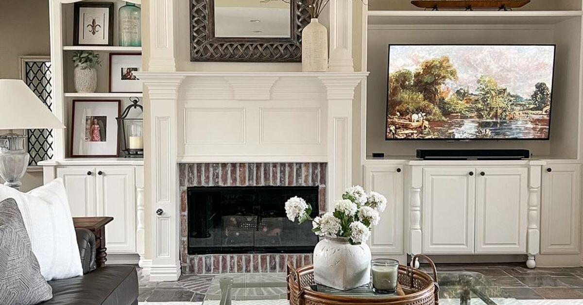 Southern Traditional Family Room Transformation | Redesign
