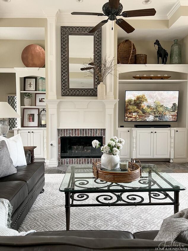southern traditional family room transformation