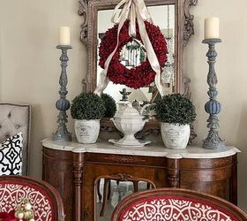 Elegant Red and White Holiday Dining Room | Redesign