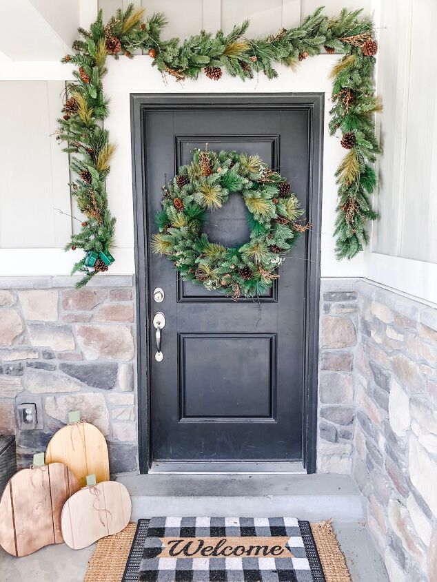 simple and easy fall home decorating ideas citygirl meets farmboy, Front Door Decorating