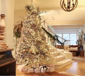 6 easy ways to achieve an irresistibly festive white christmas tree, white tree is pretty and elegant and perfect with farmhouse neutral decor