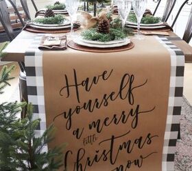 how to set a beautiful natural christmas table, Christmas dining room table
