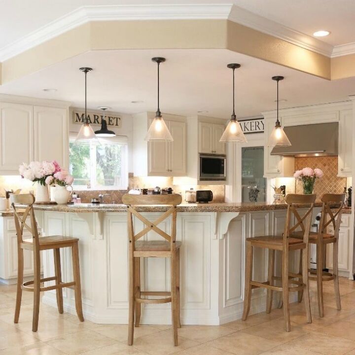 how to choose the best way to paint kitchen cabinets, farmhouse white kitchen transformation