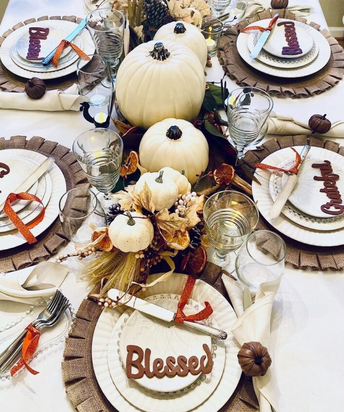 10 simple and elegant thanksgiving table ideas, The finished thanksgiving table scape with the 10 ideas 10 Simple And Elegant Thanksgiving Table Ideas