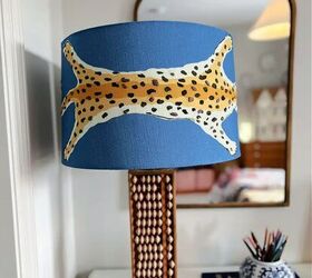 crosby s new tween girl bedroom, blue animal lampshade