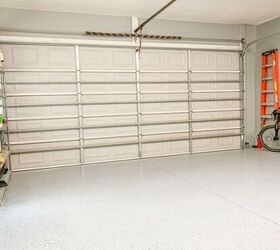 garage makeover ideas, A clean garage floor made new with epoxy shield floor kit