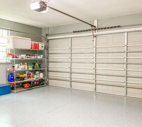 garage makeover ideas, A garage organization project using wire industrial shelving