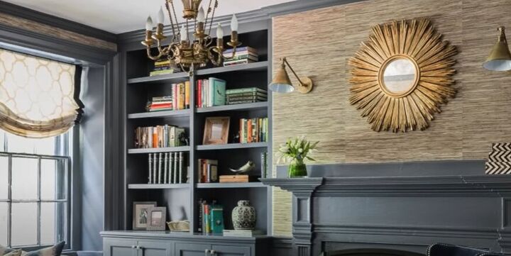 Built-in bookcases and storage