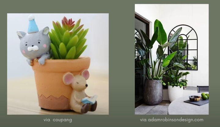 cheap ways to make home look expensive, Fake plants vs real plants