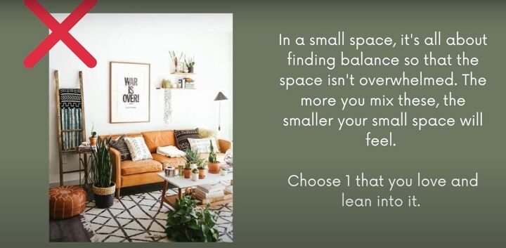 how to make a small space look bigger, Limit patterns and textures in a small space