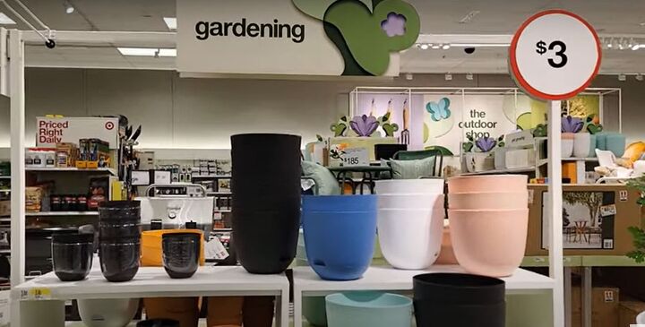 Garden pots at Target