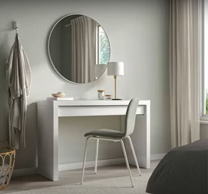 Where to position makeup tables in a bedroom