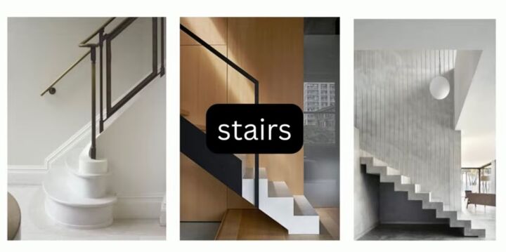 interior design terms, Stair terminology