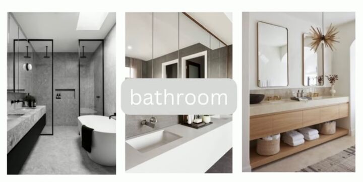 interior design terms, Bathroom vocabulary