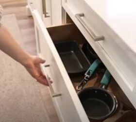kitchen design mistakes, Turning a low cabinet into a drawer