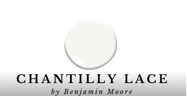 white paint colors, Chantilly Lace by Benjamin Moore