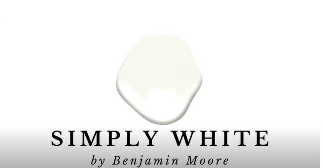 white paint colors, Simply White by Benjamin Moore