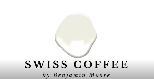 white paint colors, Swiss Coffee by Benjamin Moore