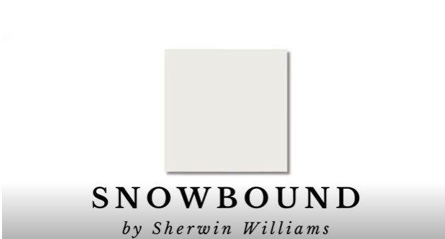 white paint colors, Snowbound by Sherwin Williams