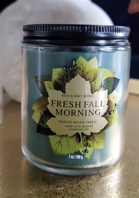 bath and body works fall candles, Fresh Fall Morning candle from Bath Body Works