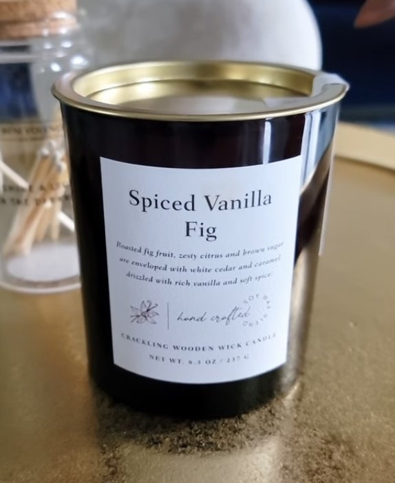 bath and body works fall candles, Spiced Vanilla Fig candle from Target