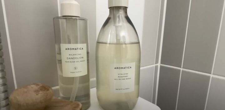 spa bathroom ideas, Aromatica bottles