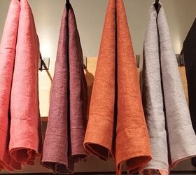 crate and barrel fall decor, Linen napkins in different colors