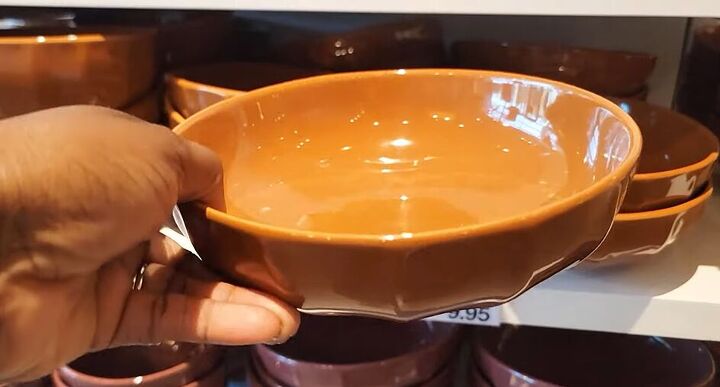crate and barrel fall decor, Cafe Spice Orange Low Bowl