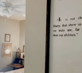 Her guest bedroom makeover is full of Harry Potter decor ideas