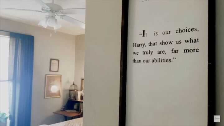 harry potter room decor, Dumbledore framed quote