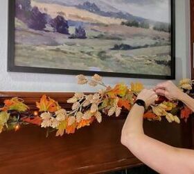 Fall garland with stems