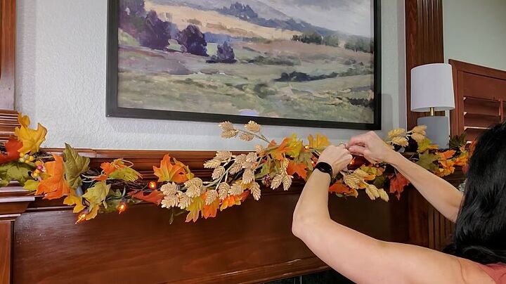Fall garland with stems