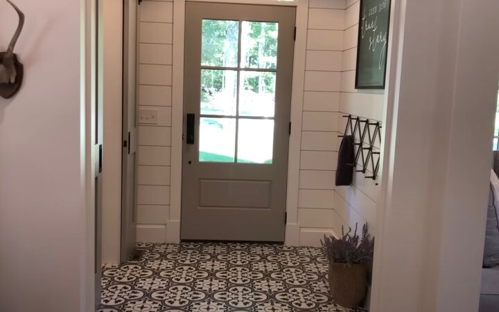 Foyer with antiques