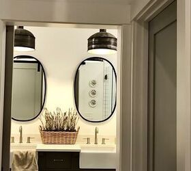 Bathroom with two mirrors
