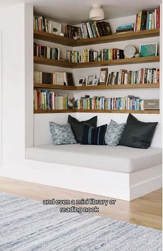 Reading nook or library corner