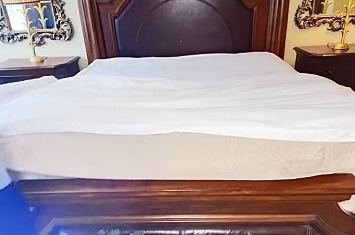 Folding the top sheets and bedspread