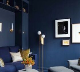 navy blue decor, Monochrome navy blue decor