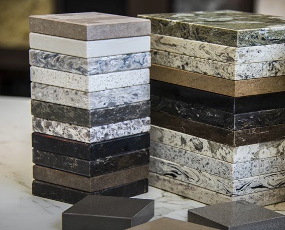 interior design trends, Granite and marble samples