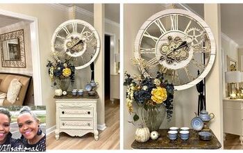 How to Style Fall Entryway Table Decor & Create a Vignette