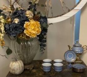 fall entryway table decor, Fall entryway table decor