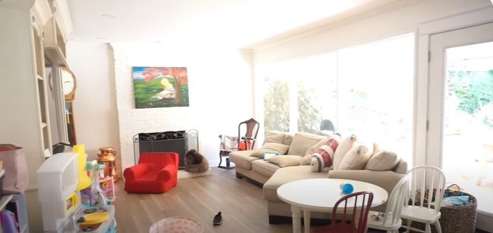 Cluttered living room