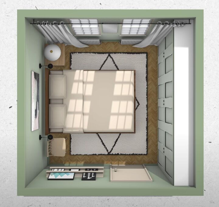 tiny bedroom ideas, Bedroom layout for a couple