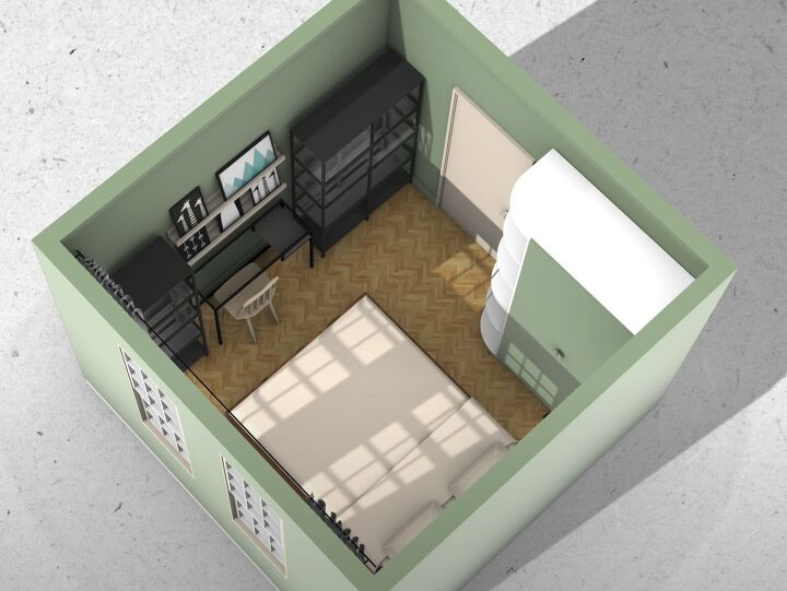 tiny bedroom ideas, Office bedroom combo