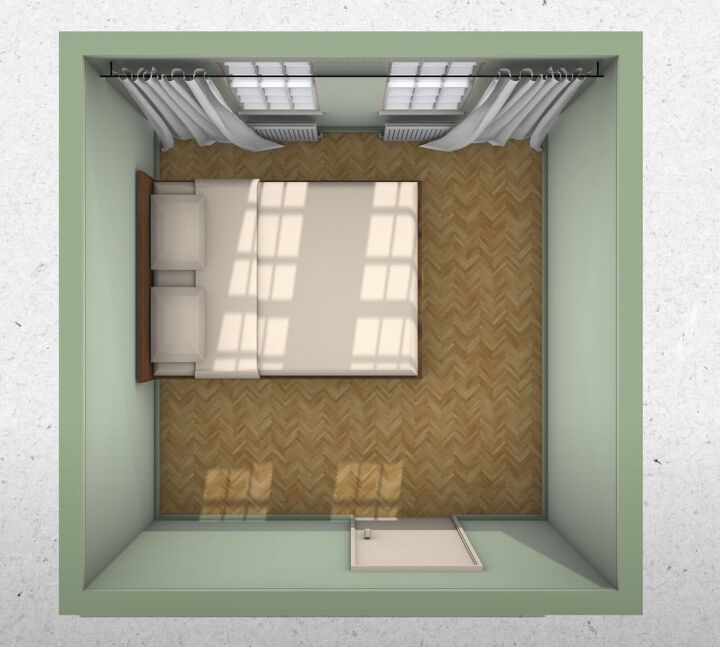 tiny bedroom ideas, Placing the bed closer to the window