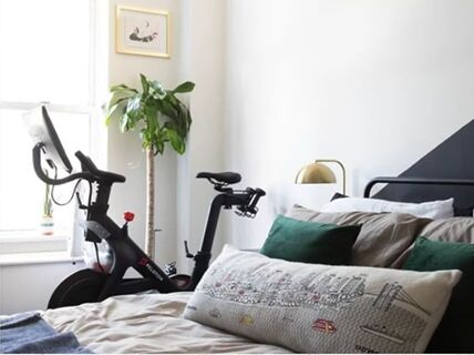 bedroom design ideas, Placing an exercise bike in the bedroom